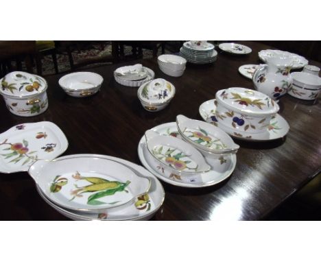A Large Quantity of Royal Worcester Evesham Pattern Dinner ware. 
