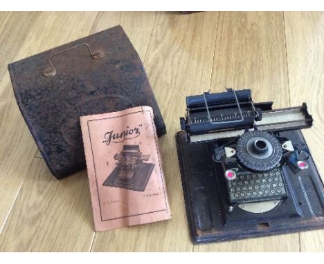 An Early German Typewriter, Junior.
