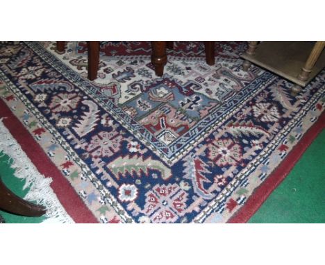 A European Carpet with Stylized Decoration. 350 X 250cm.