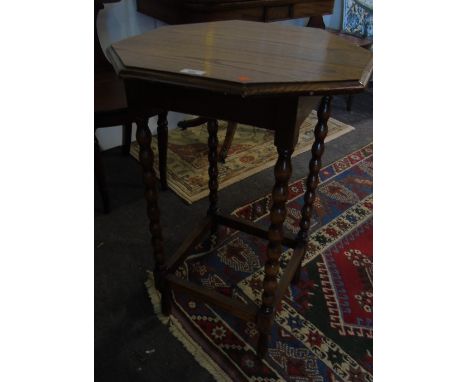 An Early 20th Century Oak Bobbin Plant Stand.