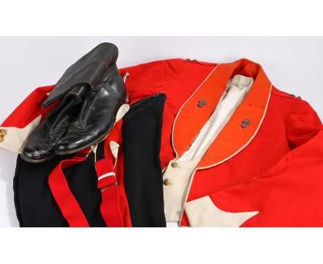 British army officers Mess Dress uniform to Colonel Godfrey Tallents D.S.O. Lancashire Fusiliers, to include Mess Jacket of s