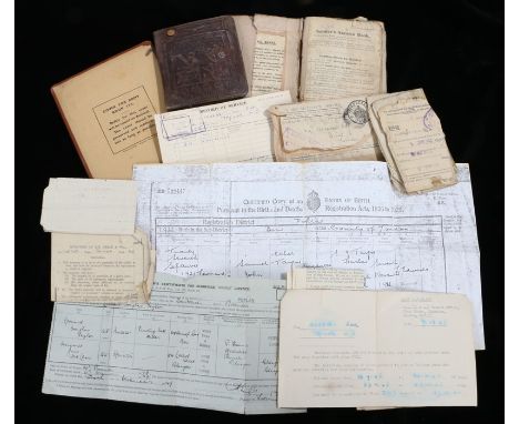 Second World War Soldiers Service Book, Pay Book and other ephemera to 11402081 Gunner Leonard Taylor, 3rd Heavy Anti Aircraf