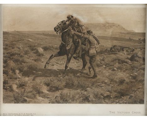 Early 20th century sepia print, ' From the painting by W.B. Wollen, R.I.Exhibited in the Royal Academy, 1902', entitled 'The 