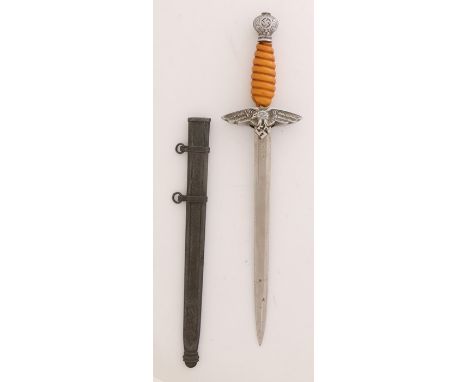 German Third Reich miniature Second Pattern Luftwaffe Officers dagger by the maker SMF ( Stocker &amp; Cie, Solingen ) makers