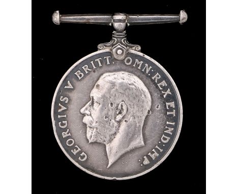 First World War 1914-1918 British War Medal (15334 PTE. J. MURKIN. SUFF. R. ), top of suspension bar missing, records show Pr