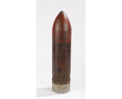 British Army 120 mm L31 High Explosive Squash Head projectile, developed by Royal Ordnance in the early 1960's for the L11 se