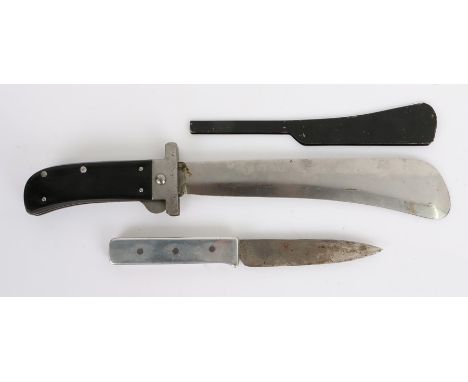 Second World War U.S. Army Air Force Cattaraugus folding survival knife by Camillus , manufacturers logo stamped on side of s