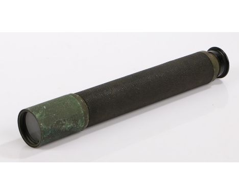 Canadian Kodak Company Naval Draw Telescope, marked on the draw with a broad arrow and  ' CKC PATTERN 373C NO. 2356' 