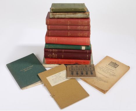 Collection of military books including, The War 1914-1919 Vol I. 1st Battalion Essex Regiment, Vol II. 2nd Battalion Essex Re