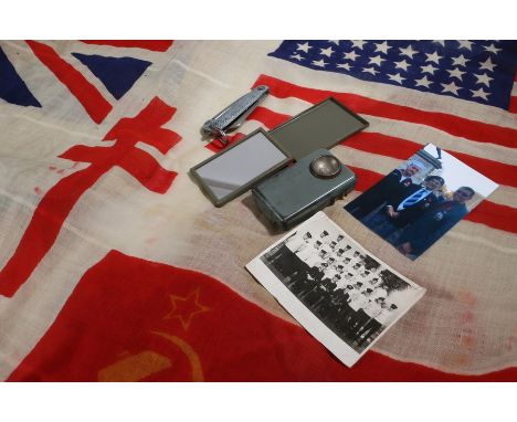 A very scarce Second World War joint Allied Nations flag,the flag features the national flags of the U.K., United States, Chi