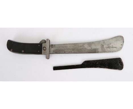 Second World War U.S. Army Air Force Cattaraugus folding survival knife by Camillus , manufacturers logo stamped on side of s