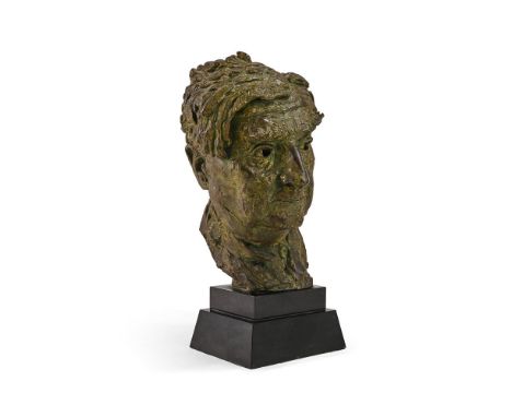 λ&nbspSIR JACOB EPSTEIN (BRITISH 1880-1959)  RALPH VAUGHAN WILLIAMS, O.M.  Bronze with green patina  Signed (verso) Height (e