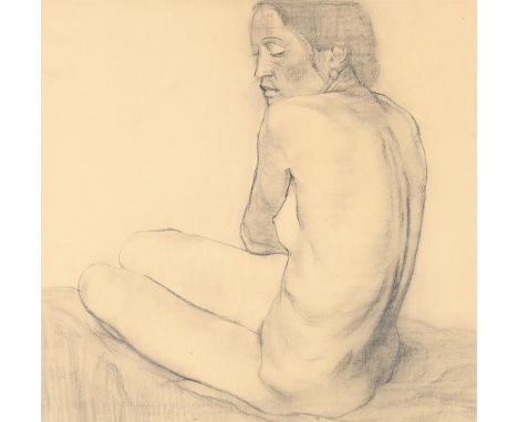 λ&nbspAUSTIN OSMAN SPARE (BRITISH 1888-1956) SEATED FEMALE NUDE  Pencil  Signed with initials and dated 31 (lower left) 39 x 