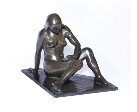 λ&nbspBENNO SCHOTZ (SCOTTISH 1891-1984) RECLINING NUDE   Bronze Signed, dated 1929 and numbered 3/10 23 x 37cm (9 x 14½ in.) 