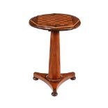 Y A VICTORIAN MAHOGANY PEDESTAL GAMES TABLE