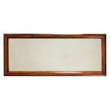 Y A VICTORIAN ROSEWOOD FRAMED WALL MIRROR