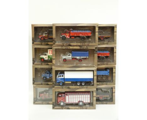 Twelve 1:43 scale diecast model commercial vehicles, all in original boxes