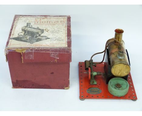 Mamod SE1 live stationary steam engine, in original box 