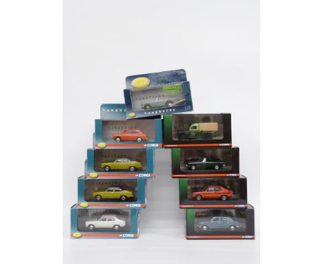 Nine Corgi Vanguards 1:43 scale limited edition diecast model Rootes and Drive Time Classic Cars, all in original boxes