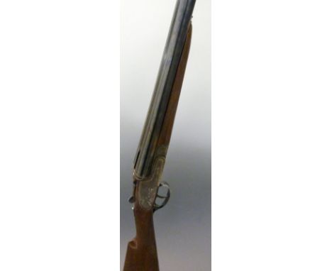 Victor Sarasqueta 12 bore side by side sidelock ejector shotgun with named and ornately engraved locks, engraved top plate, t