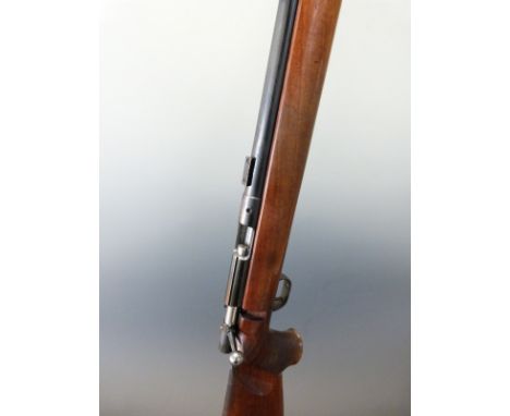 Anschutz model Match 54 .22 bolt action target rifle with adjustable trigger, sight and scope mounts, shaped semi-pistol grip