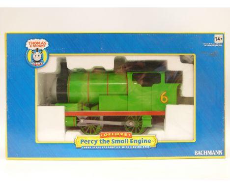 Bachmann Deluxe Thomas & Friends Percy the Small Engine large scale locomotive, in original box. 