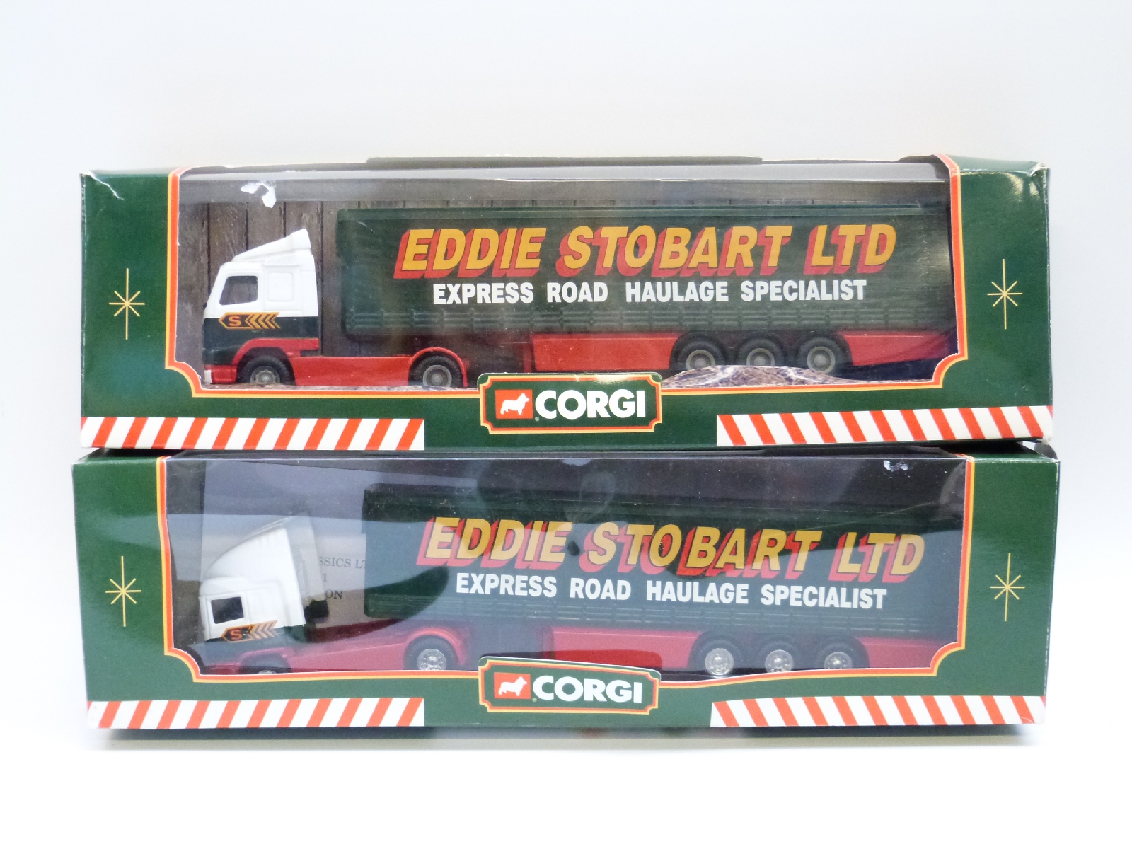 Five Eddie Stobart diecast model lorries including limited