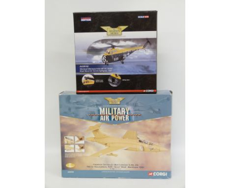 Two Corgi The Aviation Archive 1:72 scale diecast model aircraft limited edition Westland Whirlwind HAS Mk VII AA39102 and Mi