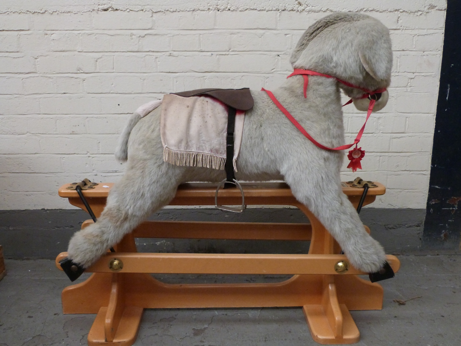 Merrythought Toys rocking horse with reins and saddle