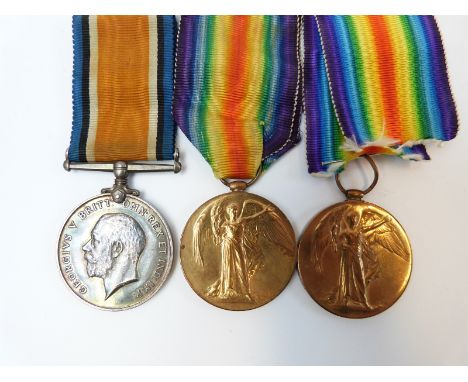 WWI medal pair awarded to T-1624 Dvr J E Apperley ASC and another Victory Medal 4842 Pte J E Watkins Glouc R (Gloucestershire