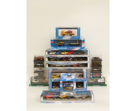 Eighteen Cararama 1:76 scale diecast model vehicles and vehicle sets, all in original boxes