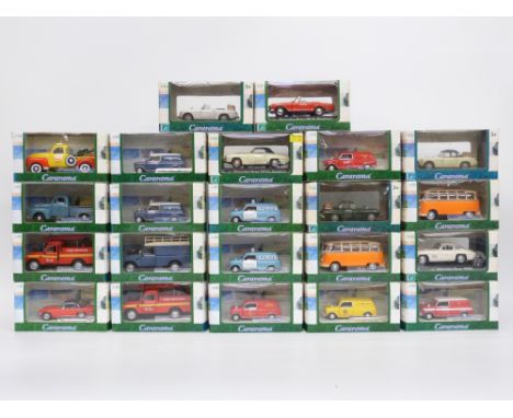 Twenty-two Cararama 1:43 scale diecast model vehicles, all in original boxes