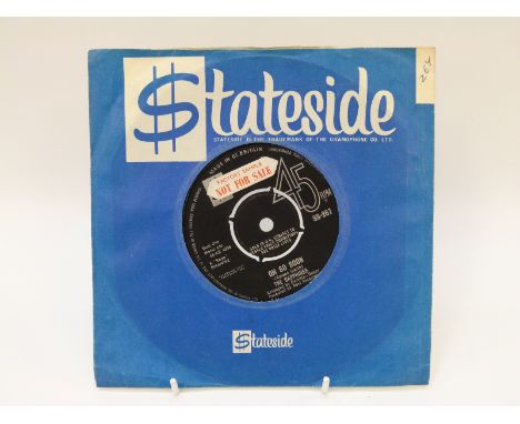 The Sapphires Who Do You Love SS267 on Stateside with 'Factory Sample Not For Sale' sticker, appears unplayed, property of ex