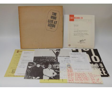 The Who Live at Leeds, black stamp with 12 inserts, first issue, vinyl appears to be excellent condition