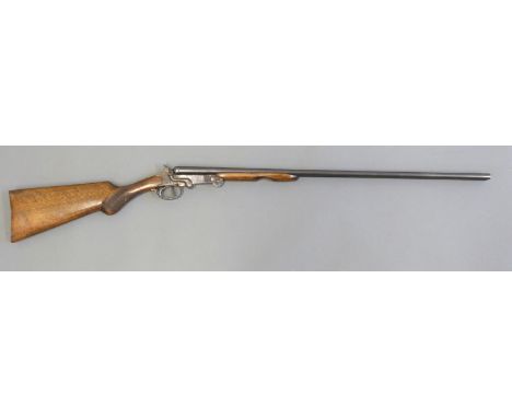 Parkmy .410 side by side hammer action folding poachers shotgun with chequered semi-pistol grip, thumb lever action, double t