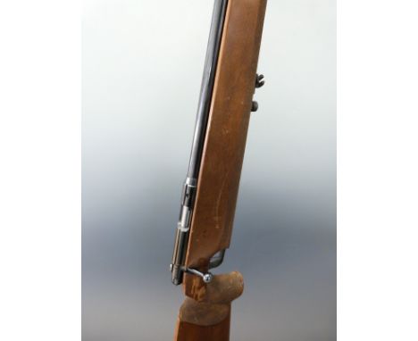 Anschutz model Match 54 .22 bolt action target rifle with adjustable trigger, sight mount, shaped semi-pistol grip, raised ch