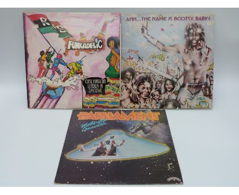 Approximately 60 Funk/Soul albums and 12" singles including George Clinton (5) Stevie Wonder (7) Ohio Players and Michael Jac