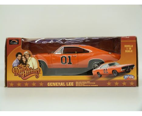 Joyride 1:18 scale diecast model The Dukes of Hazzard General Lee car, in original box.