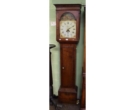 ~ An oak thirty hour longcase clock, W. Harris, Witney