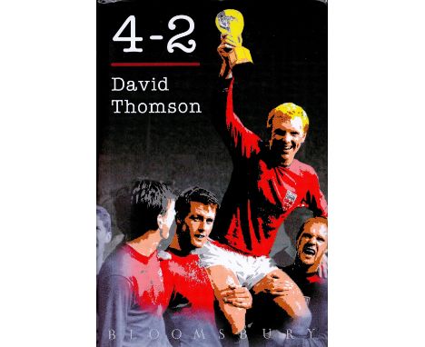 Football. Kenneth Wolstenholme Hand signed Book Titled 4-2 by David Thompson. First Edition Hardback book. Spine and Dust jac