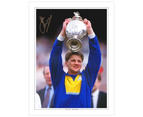 Autographed John Lukic 16 X 12 Edition: A Superbly Produced 16 X 12 Autograph-Edition Depicting Leeds United Goalkeeper John 