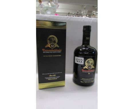 A boxed Bunnahabhain Islay single malt scotch whisky. 