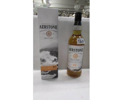 A boxed Aerstone Seacask single malt scotch whisky. 