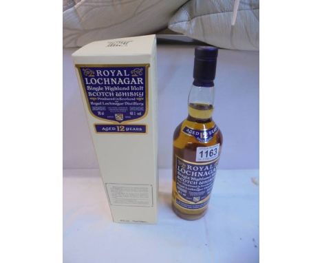 A boxed Royal Lochnagar single highland malt Scotch whisky. 