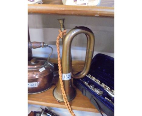 A copper bugle. 