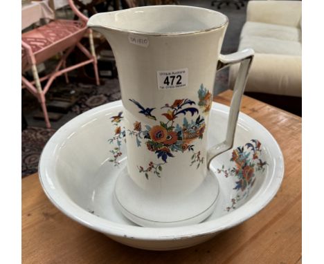 A vintage jug & bowl set