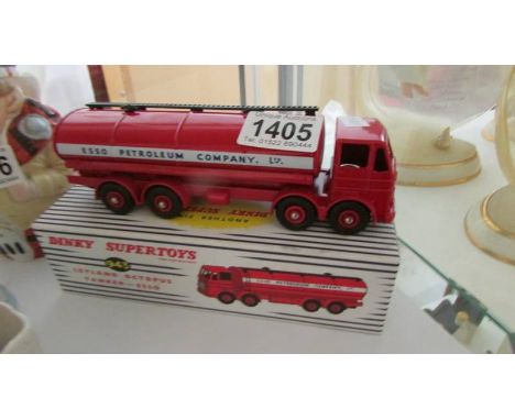 A boxed Atlas Dinky Esso tanker. 