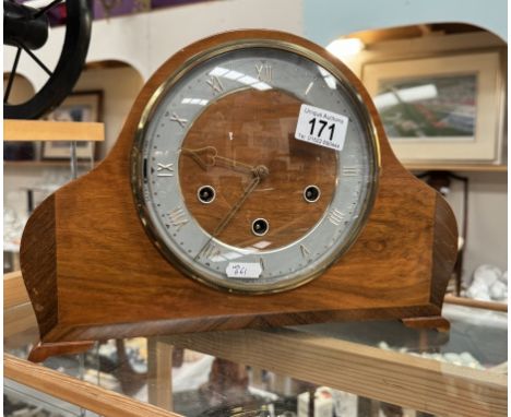 A 1930s Westminster chime mantle clock