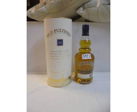 A boxed Old Pulteney 12 year single malt Scotch whisky. 