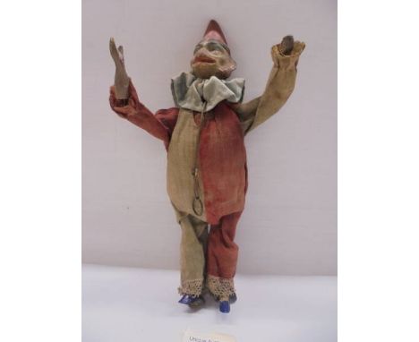 A vintage toy monkey. 